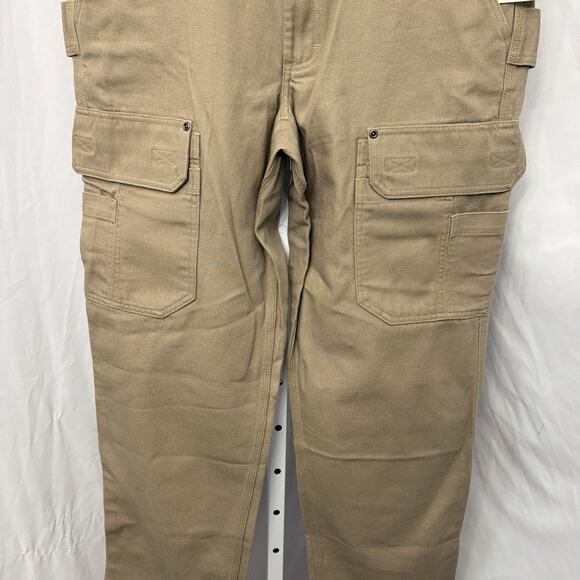 Duluth Trading Mens Fire Hose Relexed Fit Cargo Work Pants 35 x 34 Desert Khaki - Picture 6 of 10